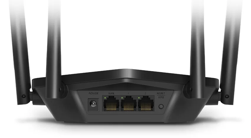 TP-LINK MR60X - Wi-Fi 6 (802.11ax) - Dual-Band (2,4 GHz/5 GHz) - Eingebauter Ethernet-Anschluss - Schwarz, Ansicht 3