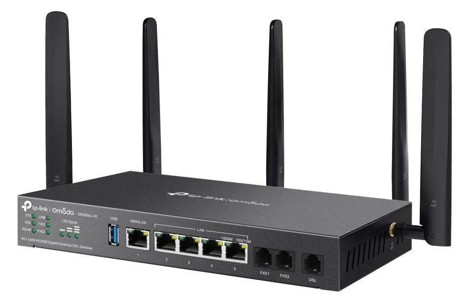 TP-LINK Omada DR3650v-4G V1 - Gateway - 1GbE, Ansicht 3
