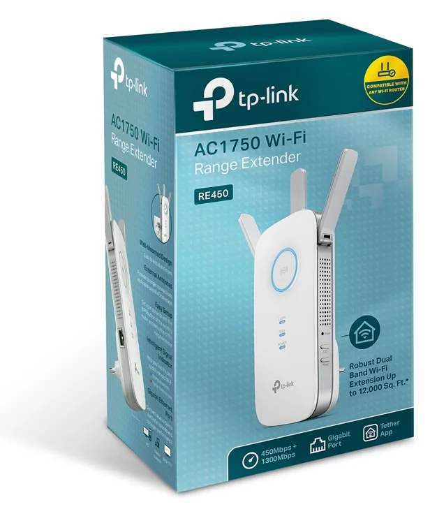 TP-LINK RE450 - Wi-Fi-Range-Extender - GigE - Wi-Fi, Ansicht 2