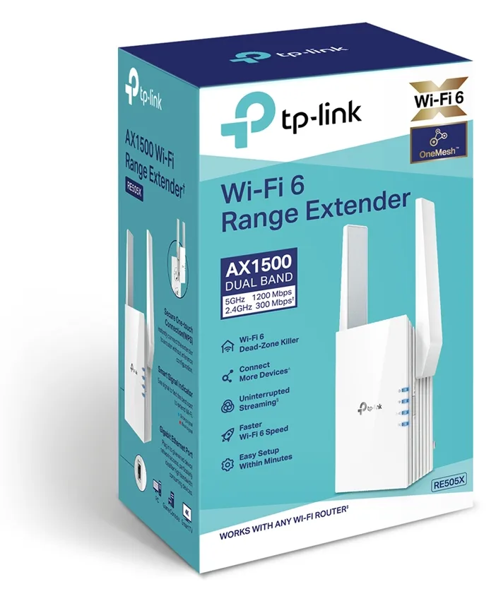 TP-LINK RE505X - Wi-Fi-Range-Extender - GigE, Ansicht 3