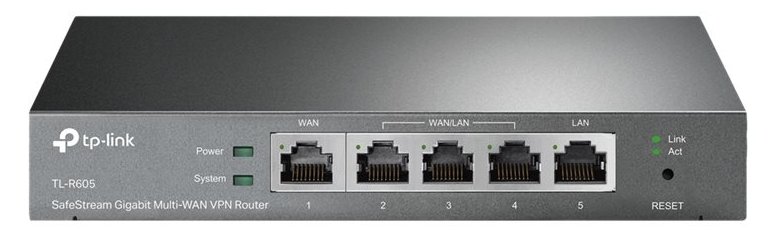 TP-LINK SafeStream TL-R605 - Router - 4-Port-Switch