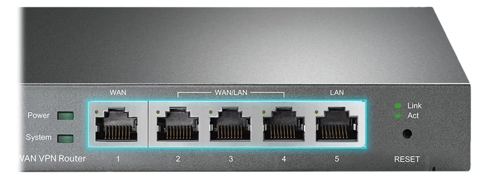 TP-LINK SafeStream TL-R605 - Router - 4-Port-Switch, Ansicht 2