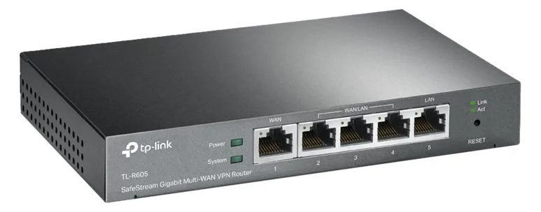 TP-LINK SafeStream TL-R605 - Router - 4-Port-Switch, Ansicht 3