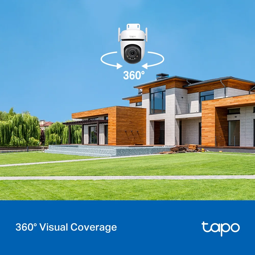 TP-LINK Tapo C520WS V1 - Netzwerk-Überwachungskamera - schwenken / neigen - Außenbereich - wetterfest - Farbe, Ansicht 4