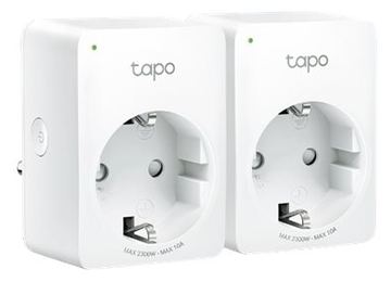 TP-LINK Tapo P100 V1 - Smart-Stecker - kabellos - 802.11b/g/n, Bluetooth 4.2 - 2.4 - 2.4835 GHz (Packung mit 2) von LumaTech