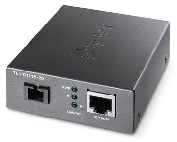 TP-LINK TL-FC111B-20 - Medienkonverter - 100Mb LAN - 10Base-T, 100Base-TX, WDM - SC/UPC Einzelmodus / RJ-45 von LumaTech