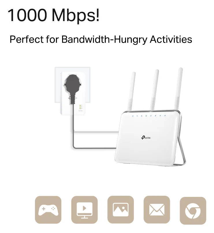 TP-LINK TL-PA7017P V4 - Powerline Adapter - GigE, HomePlug AV (HPAV), Ansicht 4