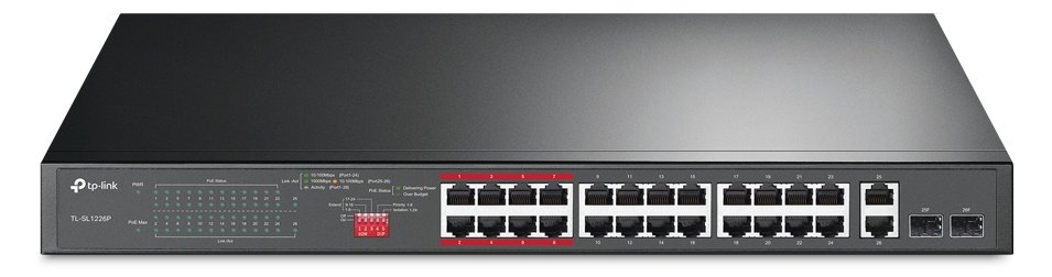 TP-LINK TL-SL1226P - Switch - unmanaged - 24 x 10/100 (PoE+)