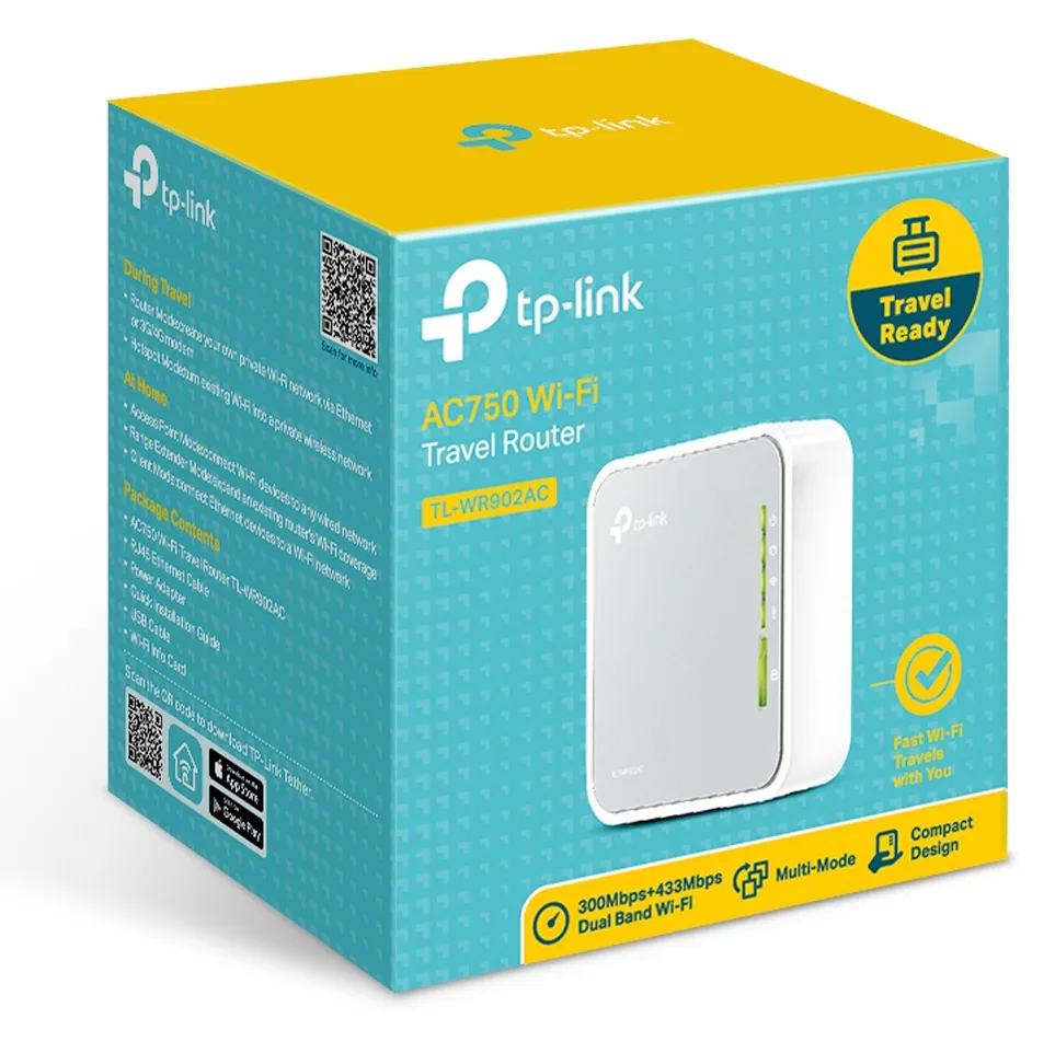 TP-LINK TL-WR902AC - Wireless Router - 802.11a/b/g/n/ac, Ansicht 3