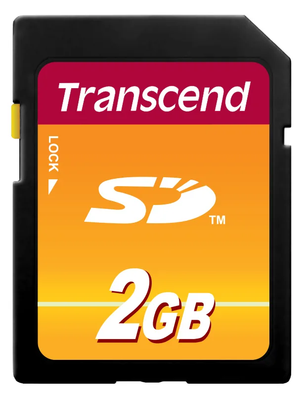 Transcend Flash-Speicherkarte - 2 GB - SD, Ansicht 2