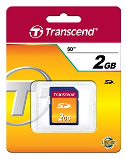 Transcend Flash-Speicherkarte - 2 GB - SD, Ansicht 3