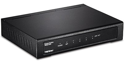 TRENDnet TEG S51SFP - Switch - unmanaged - 4 x 10/100/1000 + 1 x Gigabit SFP von LumaTech