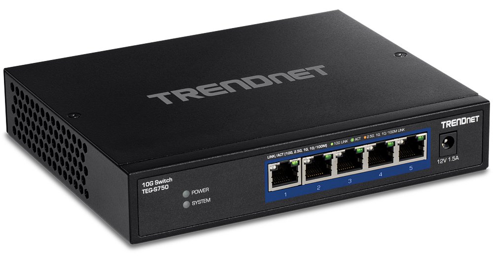 TRENDnet TEG-S750 - Switch - unmanaged - 5 x 10GBase-T