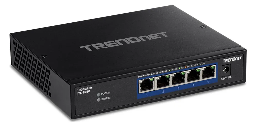 TRENDnet TEG-S750 - Switch - unmanaged - 5 x 10GBase-T, Ansicht 4