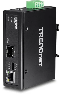 TRENDnet TI-F11SFP - Medienkonverter - GigE - 10Base-T, 100Base-TX, 1000Base-T - RJ-45 / SFP (mini-GBIC), Ansicht 2