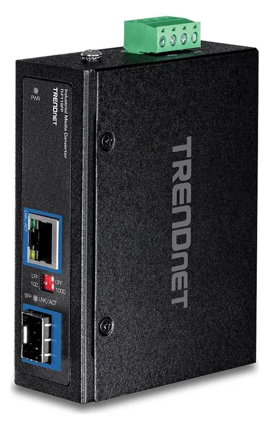 TRENDnet TI-F11SFP - Medienkonverter - GigE - 10Base-T, 100Base-TX, 1000Base-T - RJ-45 / SFP (mini-GBIC), Ansicht 3