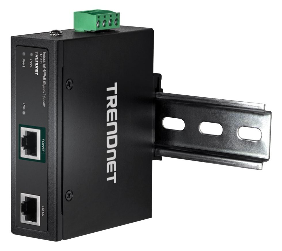TRENDnet TI-IG90 - Hardened Industrial - Power Injector (DIN-Schienenmontage möglich) von LumaTech
