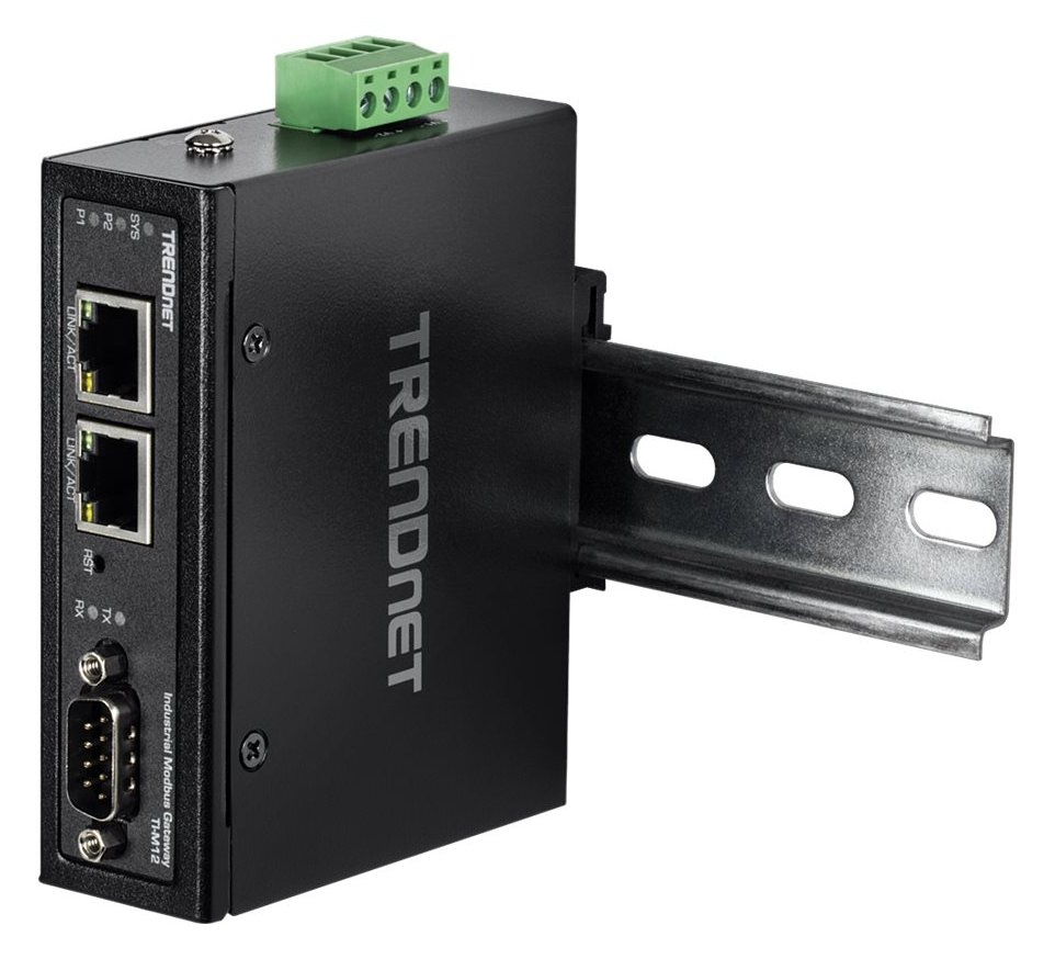 TRENDnet TI-M12 - Gateway - industriell - 100Mb LAN, Modbus, RS-442, RS-485, RS-232