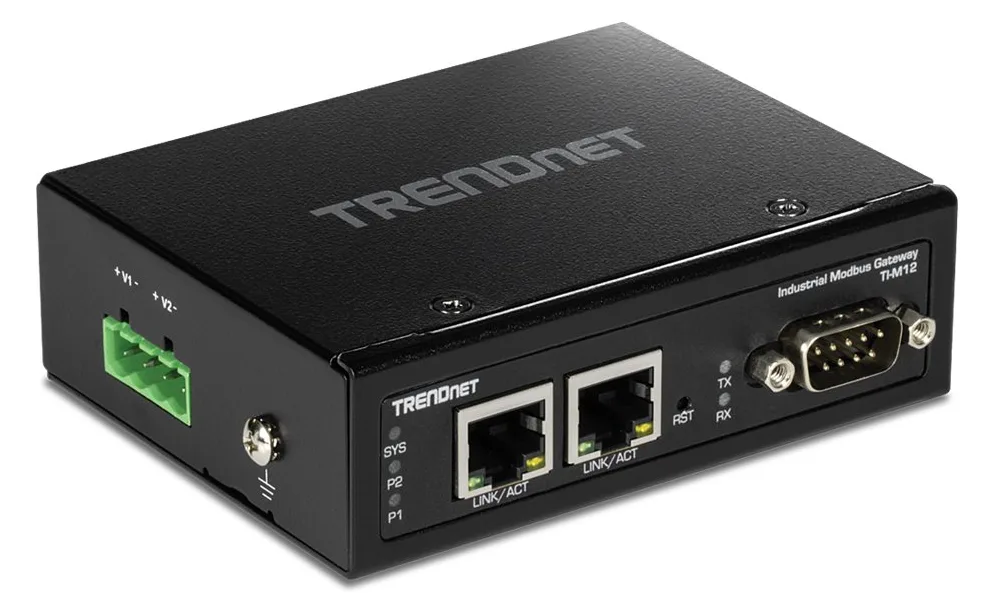 TRENDnet TI-M12 - Gateway - industriell - 100Mb LAN, Modbus, RS-442, RS-485, RS-232, Ansicht 5