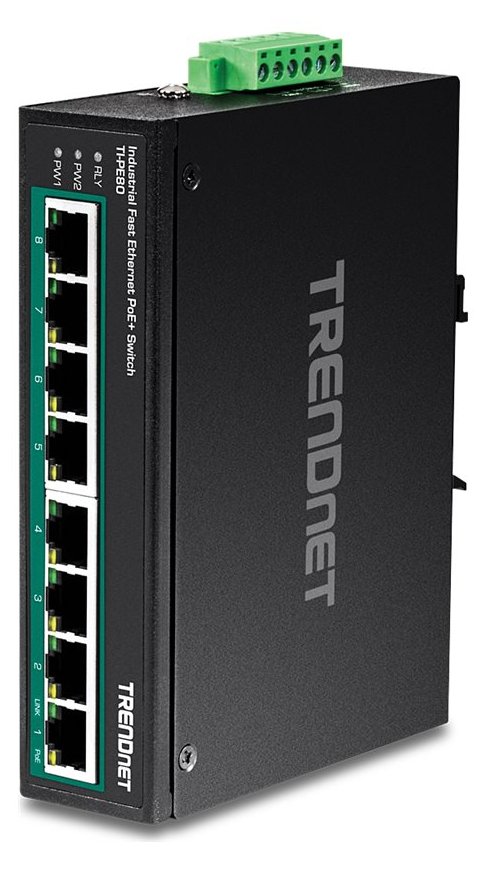 TRENDnet TI-PE80 - Industrial - Switch - 8 x 10/100 (PoE+) von LumaTech
