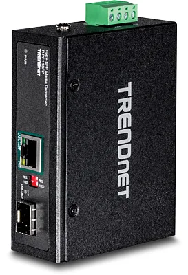 TRENDnet TI-PF11SFP - Medienkonverter - GigE - 10Base-T, 100Base-TX, 1000Base-T - RJ-45 / SFP (mini-GBIC), Ansicht 2