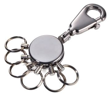 Troika KYR60-GM - Schlüsselanhänger - Schwarz - Chrom - 50 g von LumaTech