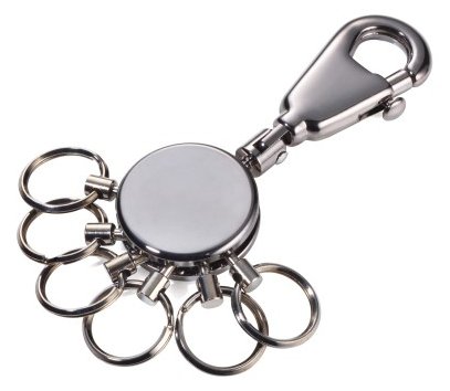 Troika KYR60-GM - Schlüsselanhänger - Schwarz - Chrom - 50 g