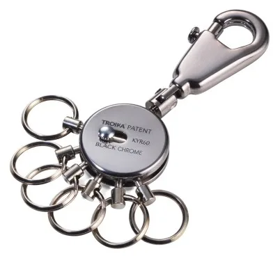 Troika KYR60-GM - Schlüsselanhänger - Schwarz - Chrom - 50 g, Ansicht 2