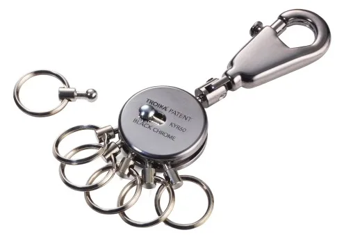 Troika KYR60-GM - Schlüsselanhänger - Schwarz - Chrom - 50 g, Ansicht 3