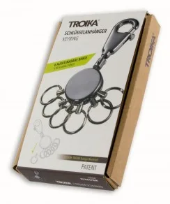 Troika KYR60-GM - Schlüsselanhänger - Schwarz - Chrom - 50 g, Ansicht 4