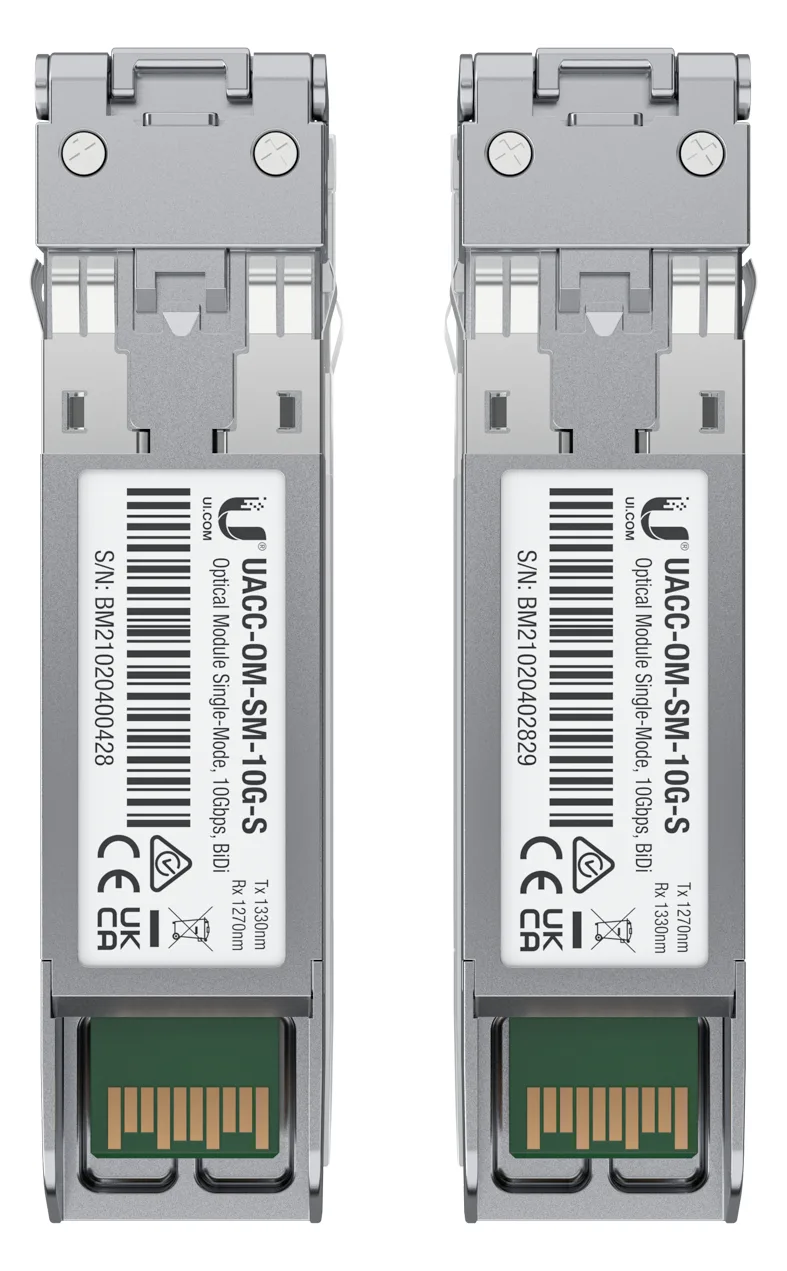 UbiQuiti SFP (Mini-GBIC)-Transceiver-Modul - 10 GigE - 10GBASE-BiDi - LC Single-Modus - bis zu 10 km, Ansicht 4
