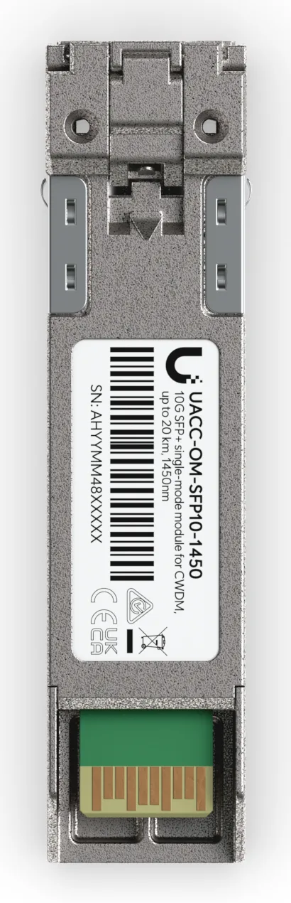 Ubiquiti SFP+ transceiver for CWDM supports 10G connections up - Transceiver - Glasfaser (LWL), Ansicht 3