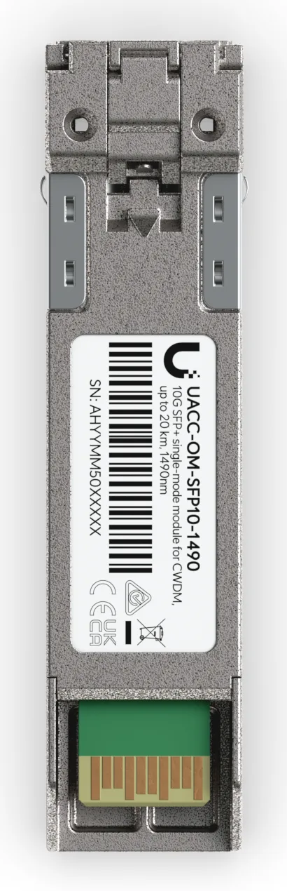 Ubiquiti SFP+ transceiver for CWDM supports 10G connections up - Transceiver - Glasfaser (LWL), Ansicht 3