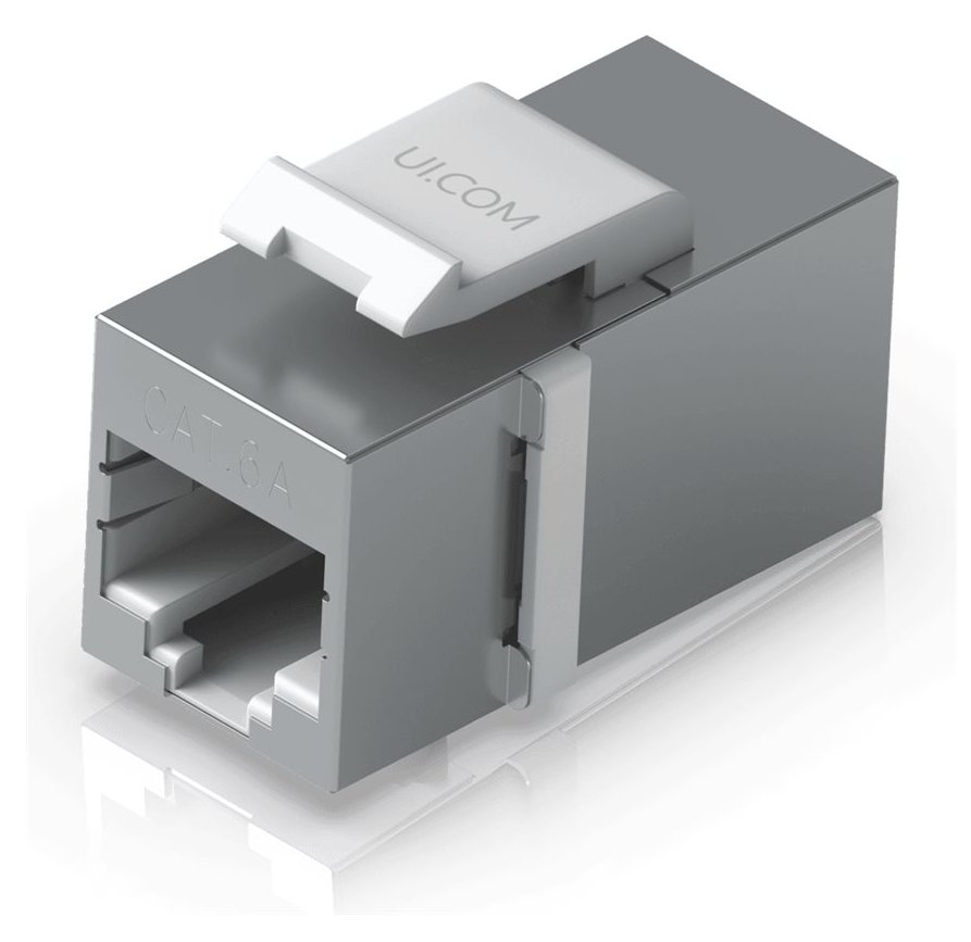 Ubiquiti UniFi - Modularer Einschub - Keystone - oberflächenbündig montierbar - CAT 6a - RJ-45 (Packung mit 12)