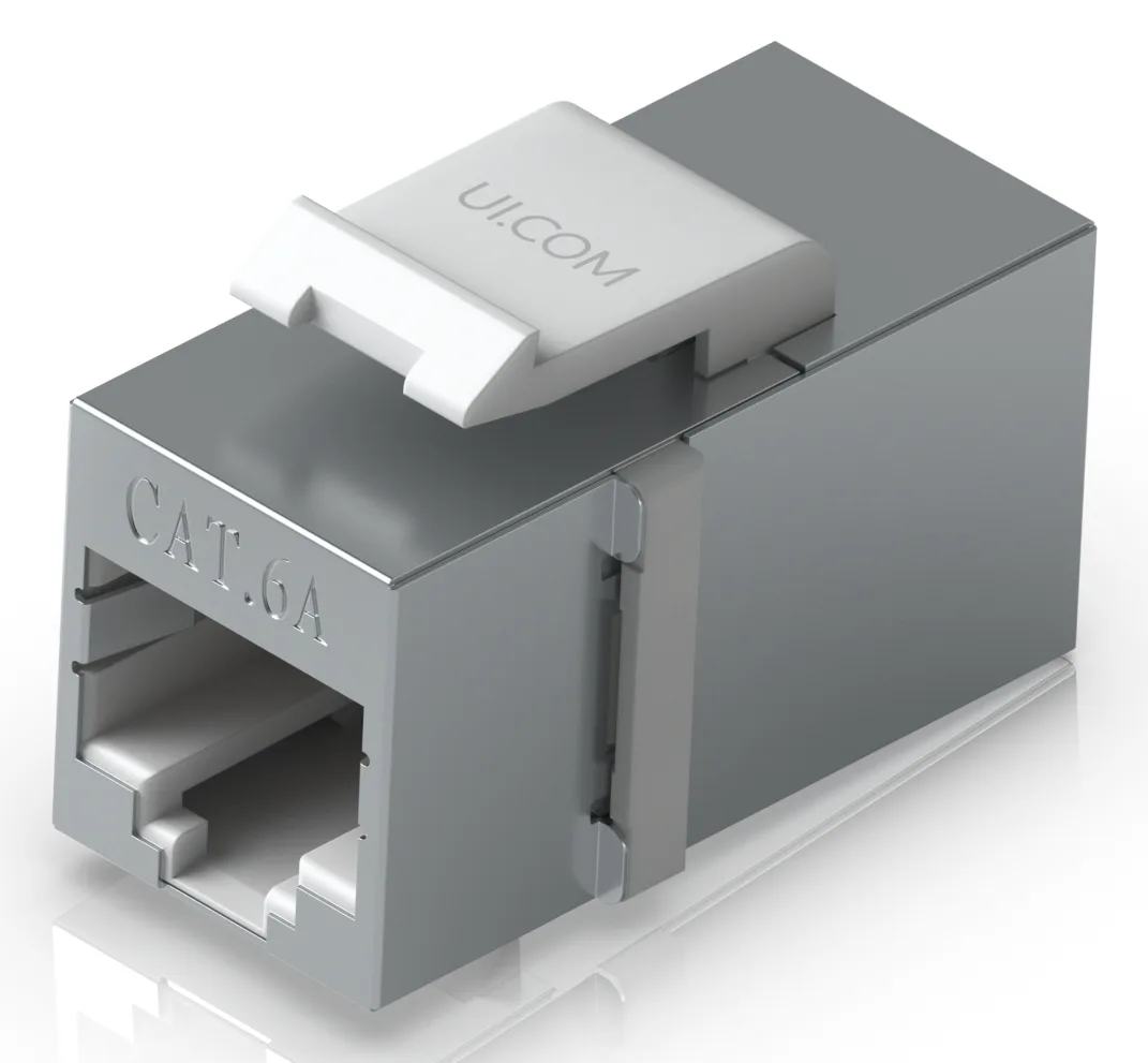 Ubiquiti UniFi - Modularer Einschub - Keystone - oberflächenbündig montierbar - CAT 6a - RJ-45 (Packung mit 12), Ansicht 2