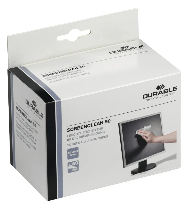 Durable Screenclean 50 - Reinigungstücher (Wipes) (Packung mit 50), Ansicht 3