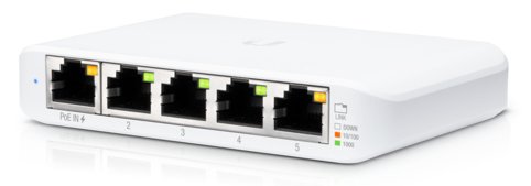 UbiQuiti UniFi Switch USW Flex Mini - Switch - Smart - 4 x 10/100/1000 + 1 x 10/100/1000 (PoE+) von LumaTech