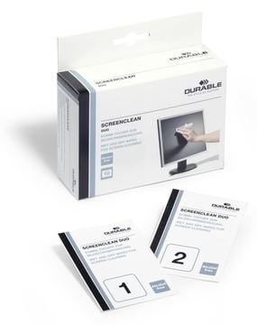 Durable Screenclean DUO - Reinigungstücher (Wipes) (Packung mit 10)