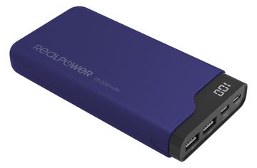 Ultron Realpower PB-15000C - Powerbank - 15000 mAh - 54 Wh - 3.1 A - 3 Ausgabeanschlussstellen (USB, 24 pin USB-C) von LumaTech
