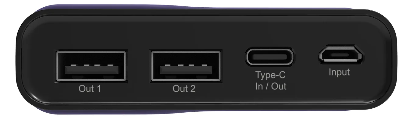Ultron Realpower PB-15000C - Powerbank - 15000 mAh - 54 Wh - 3.1 A - 3 Ausgabeanschlussstellen (USB, 24 pin USB-C), Ansicht 2