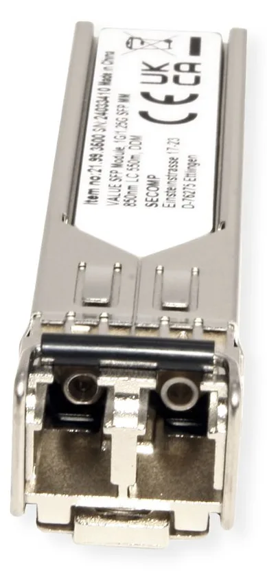 VALUE Generisches SFP, LC, 1G/1,25G Multimode, DDM - VALUE SFP Modul (MiniGBIC) SX/LC - 1/1,25G, Ansicht 2