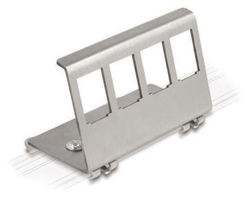 VALUE Hutschienen-Adapter f. 4 Keystone -Module von LumaTech