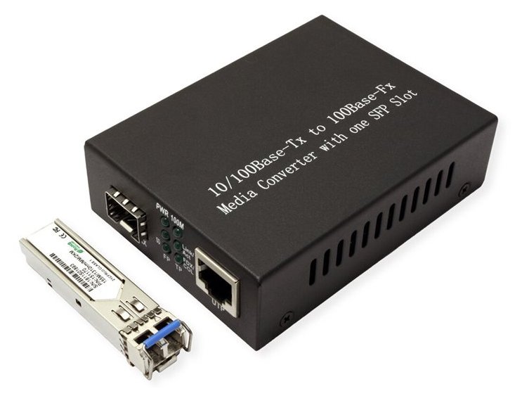 VALUE Medienkonverter - 100Mb LAN - 10Base-T, 100Base-FX, 100Base-TX von LumaTech