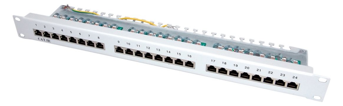 VALUE Patch Panel - CAT 5e - STP - Hellgrau - 48.3 cm (19) von LumaTech