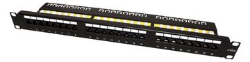 VALUE Patch Panel - CAT 6e - UTP - RJ-45 X 24 - Schwarz - 48.3 cm (19) von LumaTech