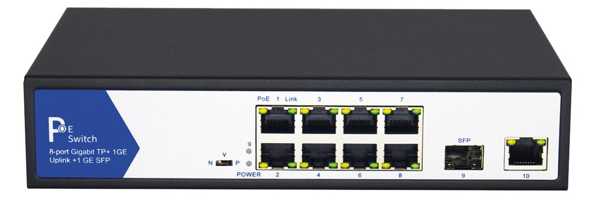 VALUE Switch - 8 x 10/100/1000 + 1 x 10/100/1000 (Uplink) von LumaTech