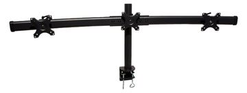 VALUE Triple LCD Arm - Befestigungskit (Schwenkarm, C-Klammer, 5 Drehgelenke) - für 3 LCD-Anzeigen - Schwarz von LumaTech