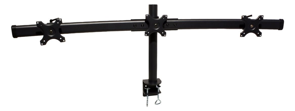 VALUE Triple LCD Arm - Befestigungskit (Schwenkarm, C-Klammer, 5 Drehgelenke) - für 3 LCD-Anzeigen - Schwarz