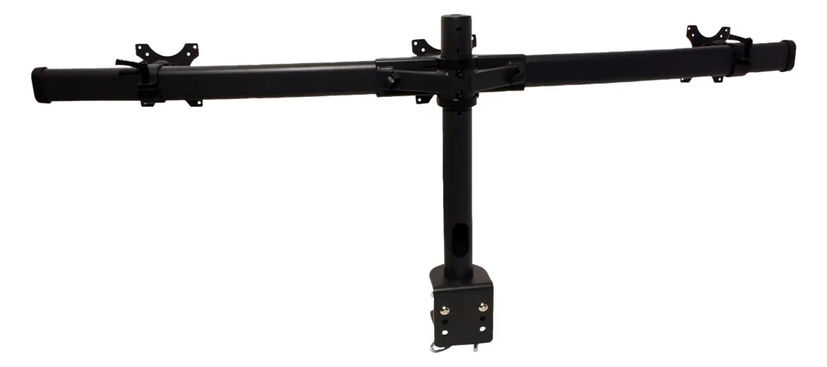 VALUE Triple LCD Arm - Befestigungskit (Schwenkarm, C-Klammer, 5 Drehgelenke) - für 3 LCD-Anzeigen - Schwarz, Ansicht 3