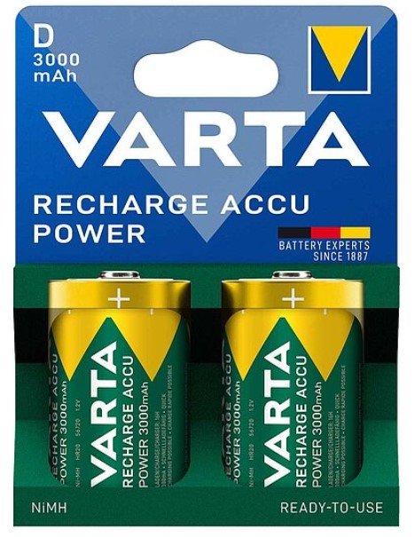 Varta 56720 Recharge Accu Power Mono D Blister 2 - Akku - Mono (D) von LumaTech
